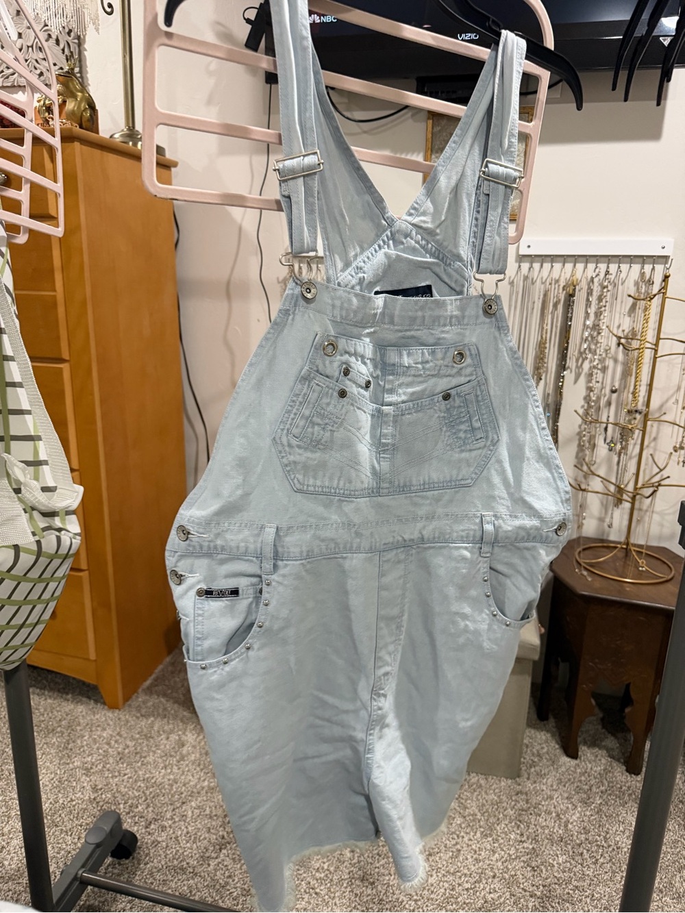 Light Blue Denim Overalls Jumpsuit